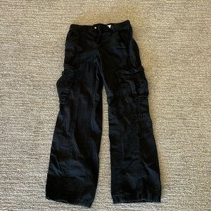 Black cargo pants